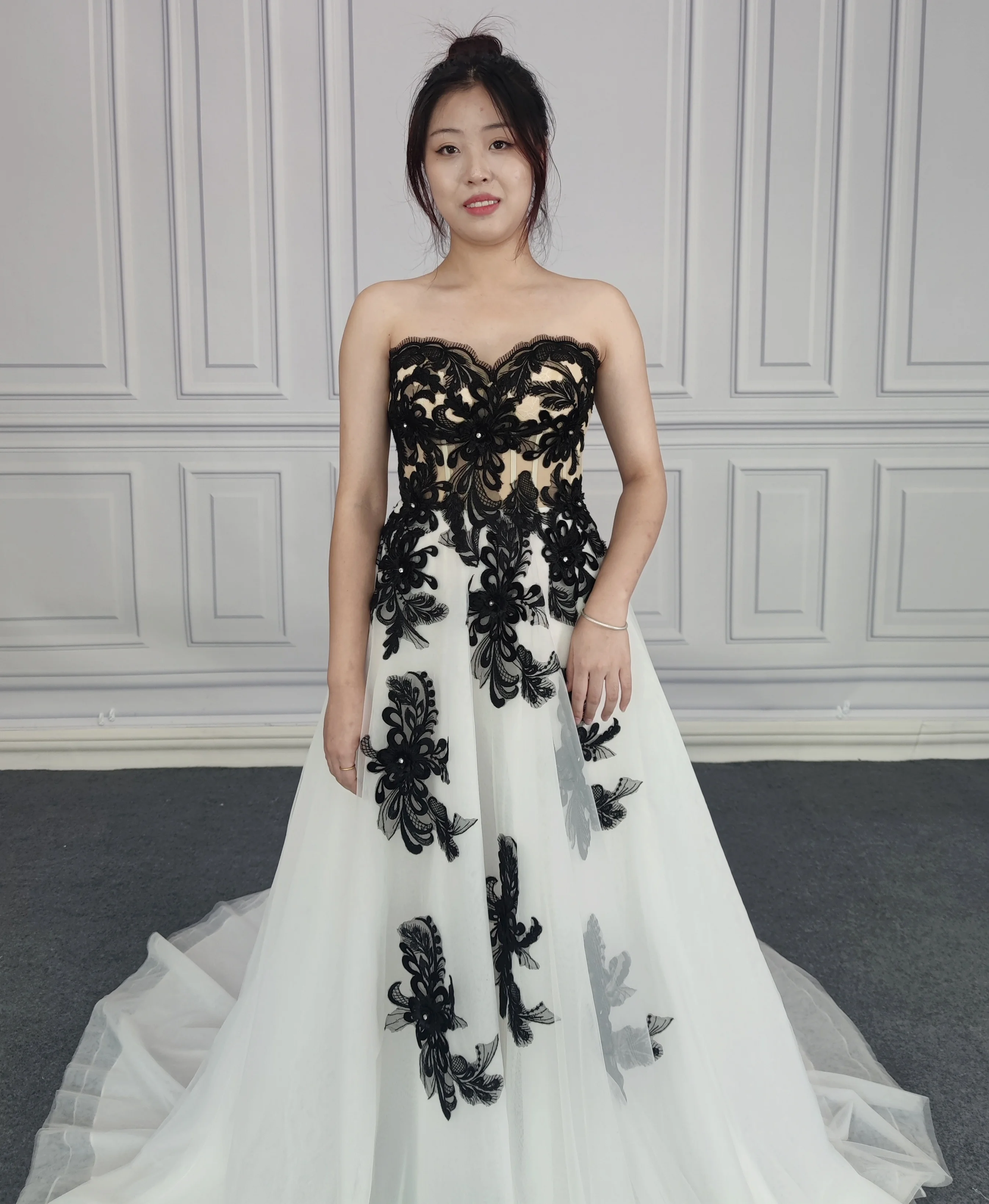 A line sweetheart strapless bridal dress for women wedding party new 2023