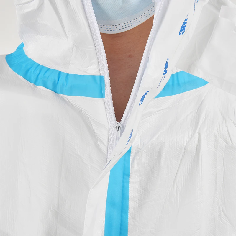 cat iii disposable suit tyvek coverall 65g type 4 workwear coveralls breathable disposable blue coverall