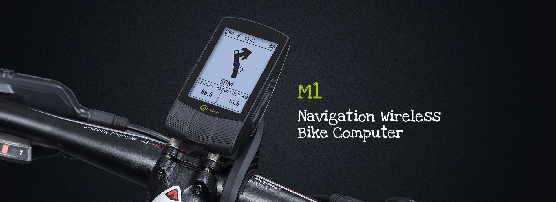 GPS Navigation Bike Computer Finder withBluetooth ANT+  Heart Rate Monitor Bicycle computer  Large Screen Wireless Rainproof