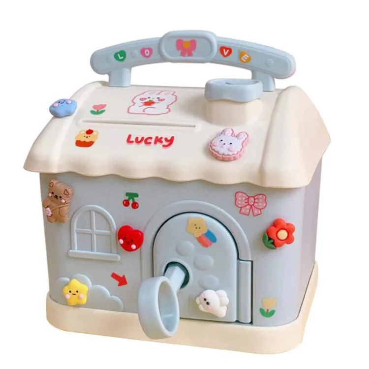 Hot Sale Kids Gift Cash Saving Safe Deposit Atm Piggy Banks Safe Money Box Digital Coins Bank Children Password Lock Case