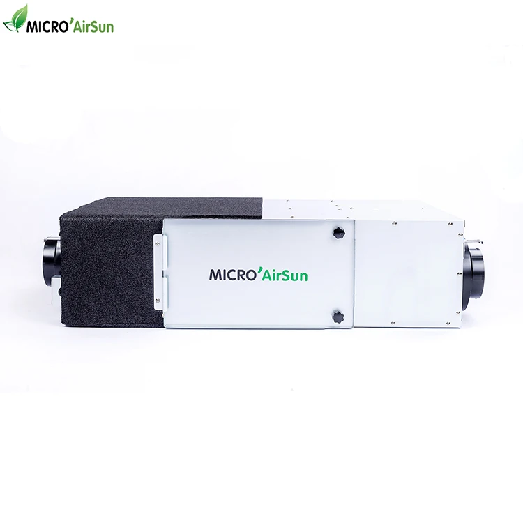 Fresh air ventilation system with ERV core for home roof application