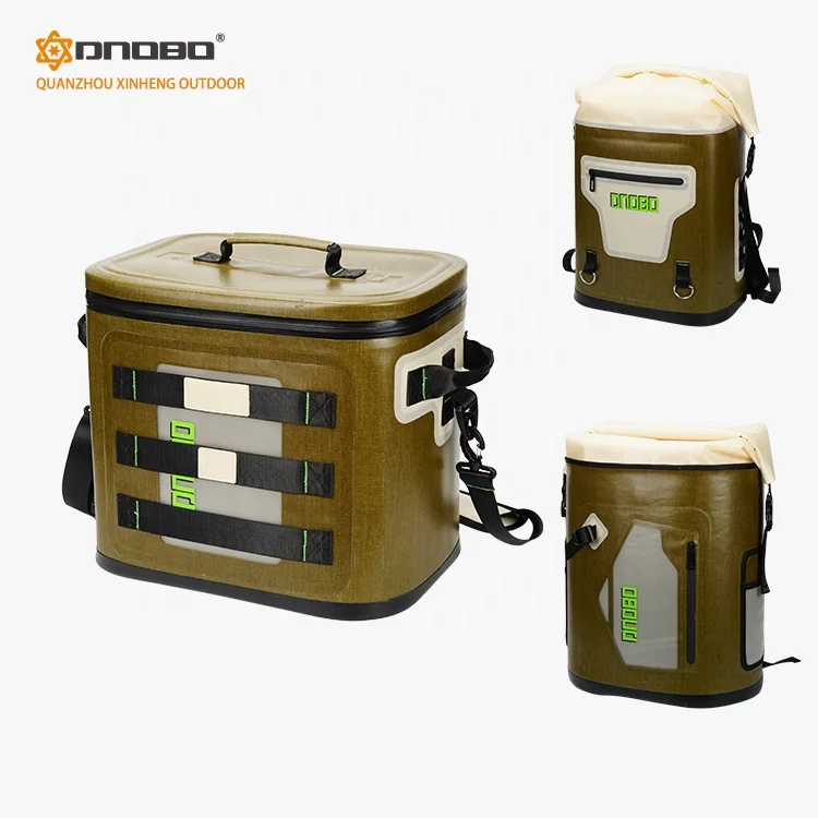 Outdoor Travel Picnic Camping Portable Cooler Ice Bag Premium 20 Cans Soft Cooler Bag with NBR Closed Cell Foam Insulated Bag