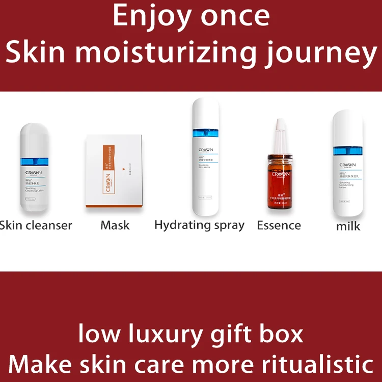 YIFUMEI travel skin care sets Women Beauty Cosmetic Facial Kit Anti Face Moisturizing Private Label Snail Skin Care Set (New)