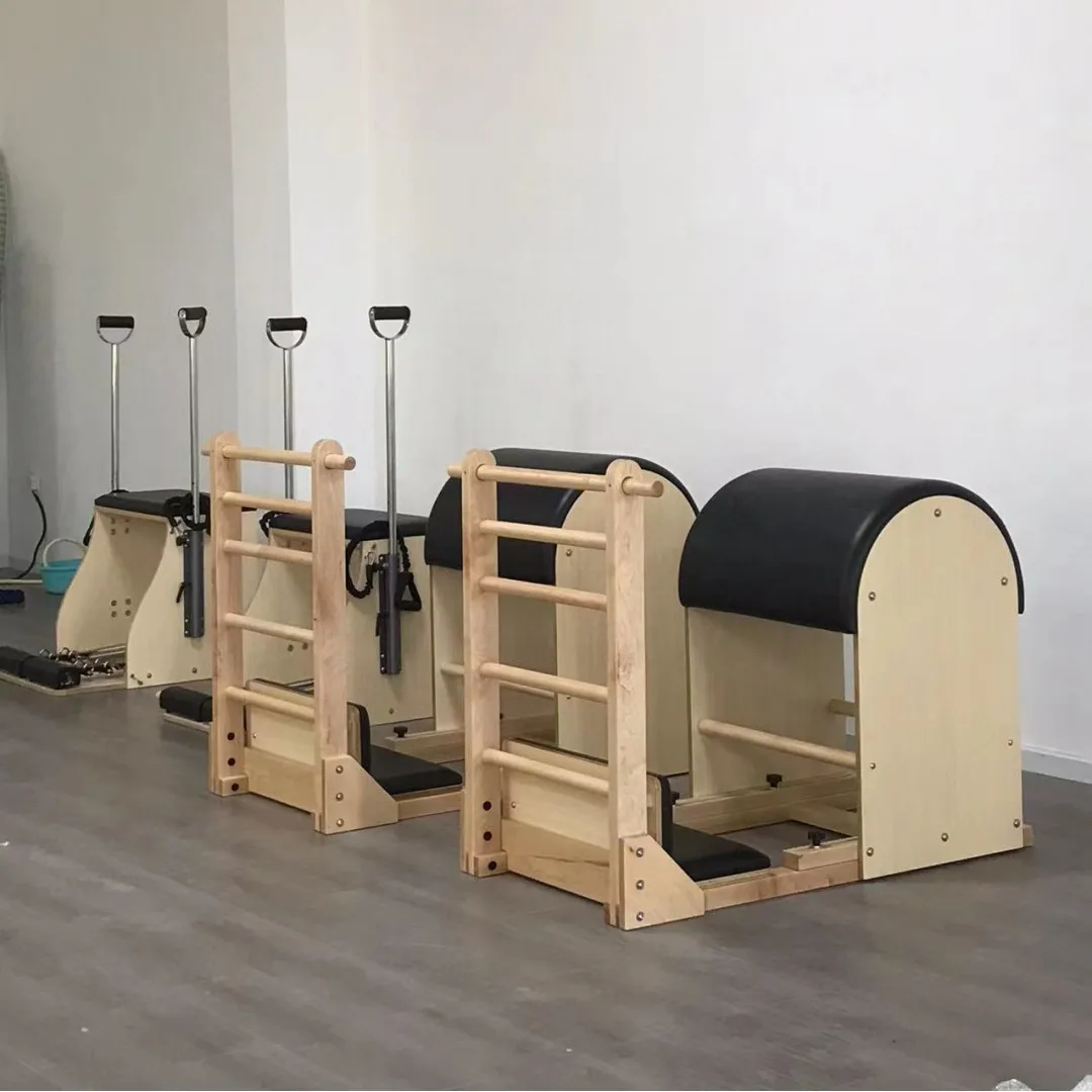 Изготовленный на заказ кленовый комбинированный рычаг Регулируемый ковш оборудование деревянная лестница бочка для пилатеса