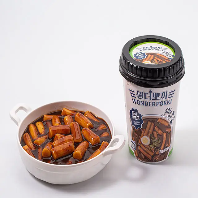 ARAM2 WONDERPOKKI JJAJANG TOPOKKI Korean Traditional and most famous food sweet spicy flavors chewy rice cakes