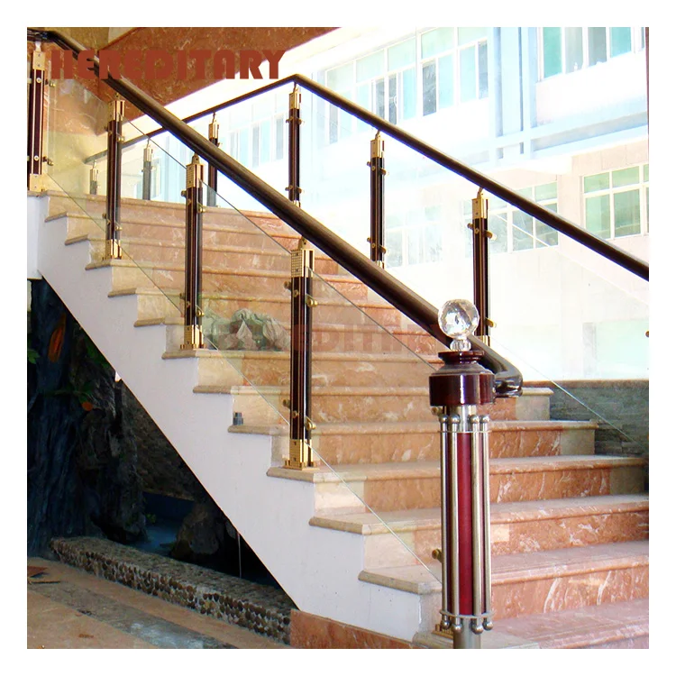 Алюминиевый король лестницы Декоративные Столб newel для лестницы