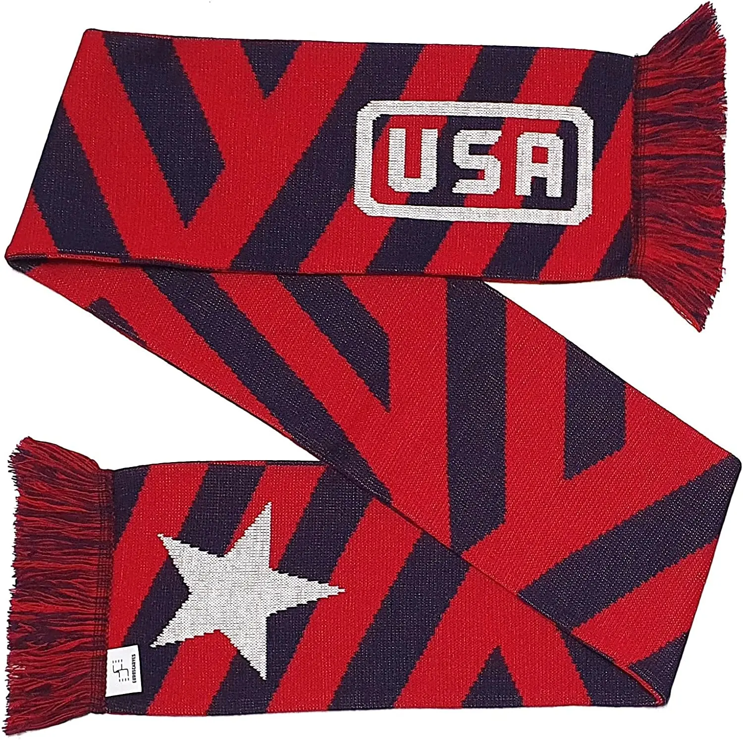 hot warm popular selling well fashion chunky elegant 2022 world club logo pattern jacquard soccer scarves