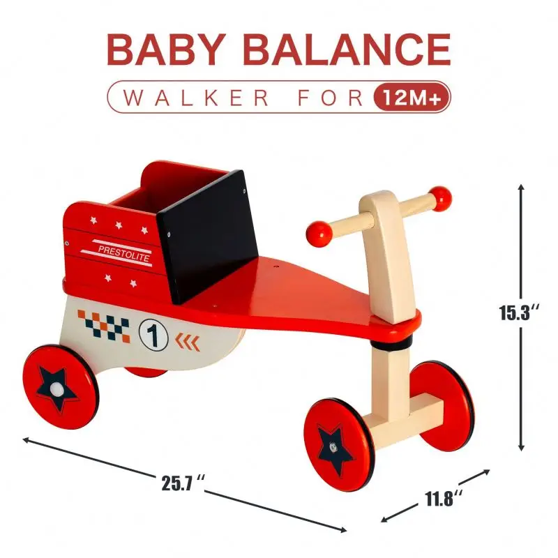 kids balance wooden bike kick scooters foot scooters baby push toy bike early walk development muscle strength Enhancement