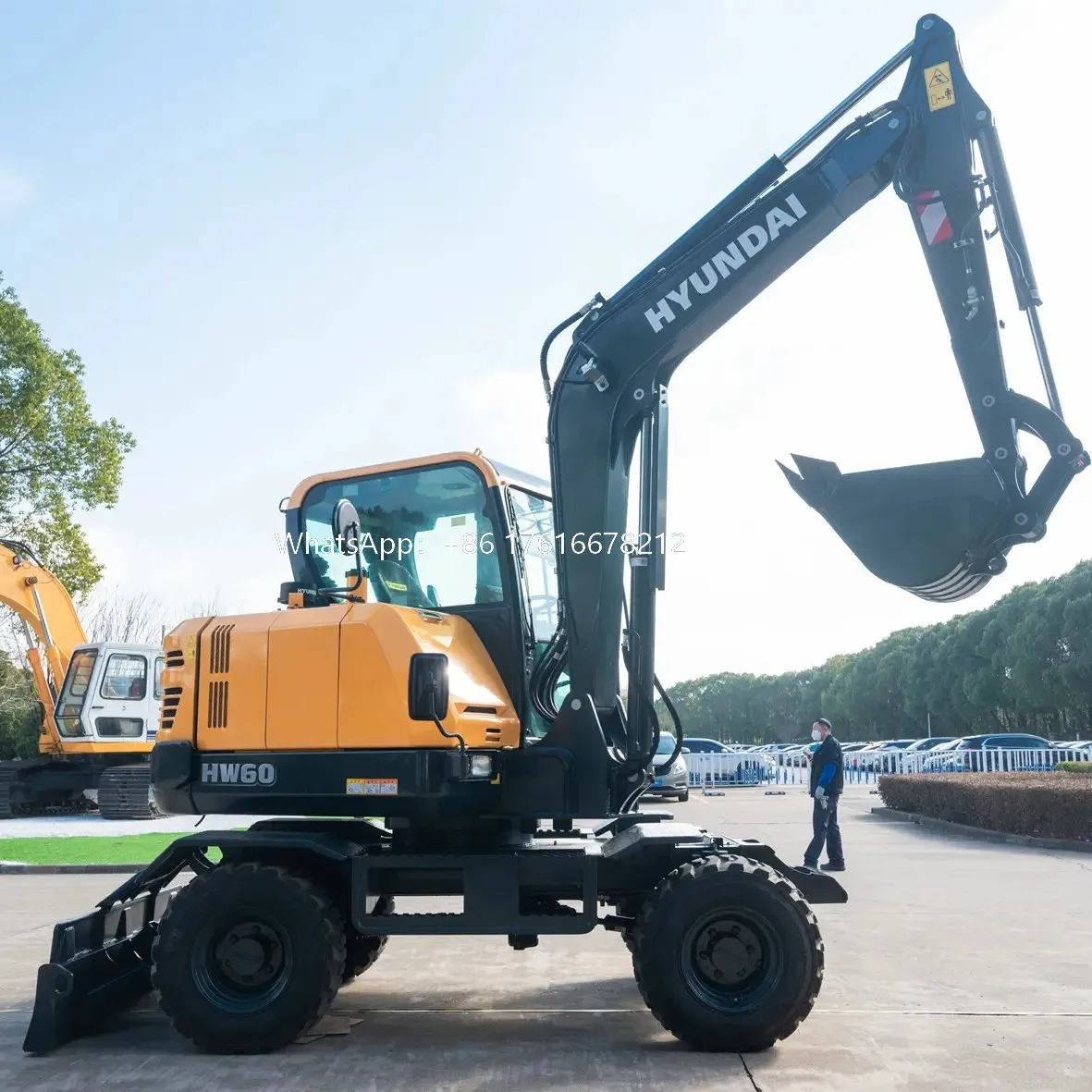 2024 year factory price high quality wheel new brand HW60 china hyundai excavator