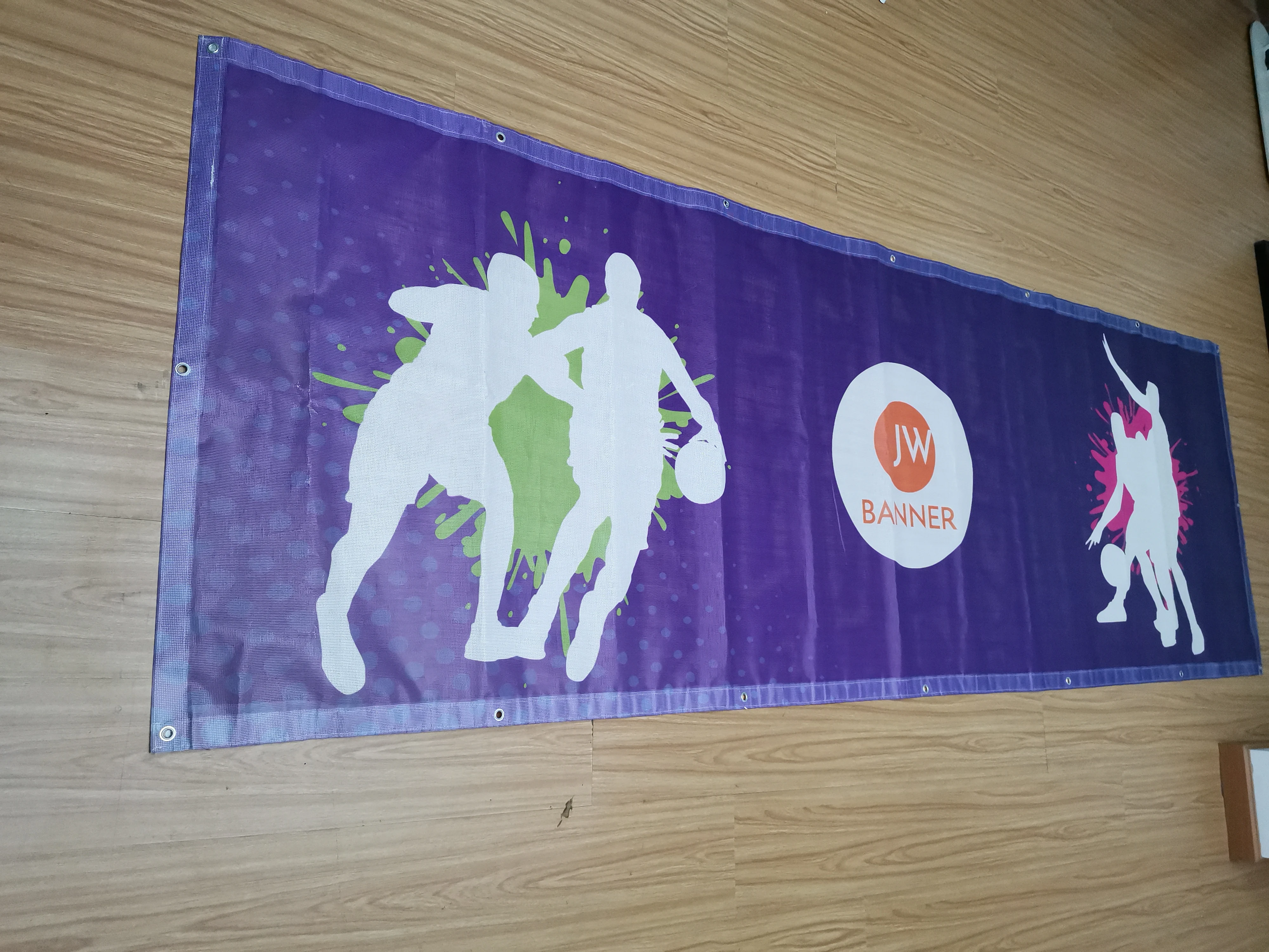 Hot Sale Custom Design Outdoor Polyester Mesh Fence Fabric Banner for Sports Activities Events