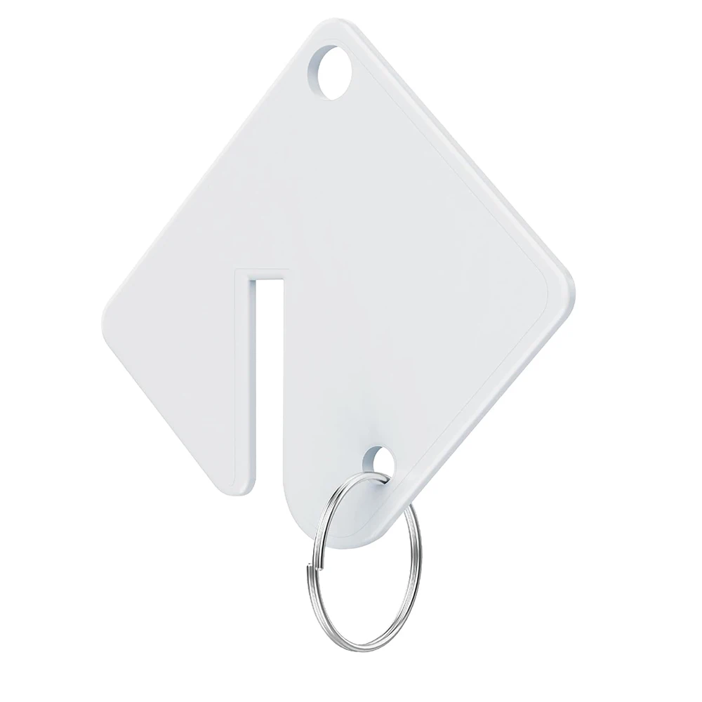 Key Tags Blank Plastic Upgrade Round Split Ring Durable Key Identify Tags Bulk Key Tags