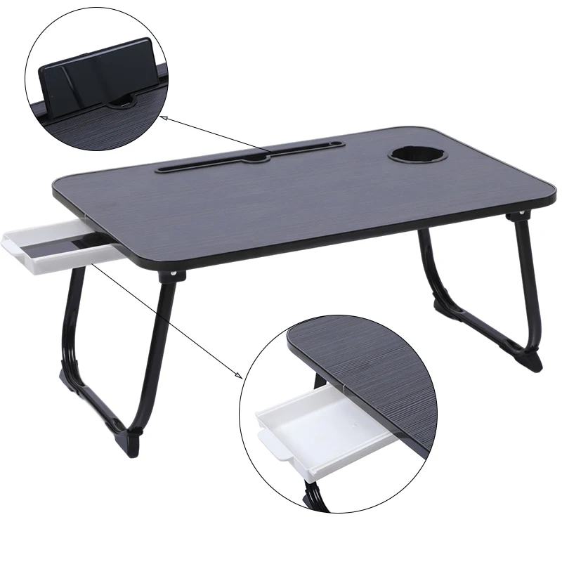 Table Eat In Bed Foldable Laptop Table For Bed With Usb Portable Folding Computer Desk