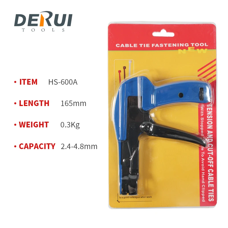 
Cable Tie Fasten And Cutting HS-600A Auto Zip Tie Tool 