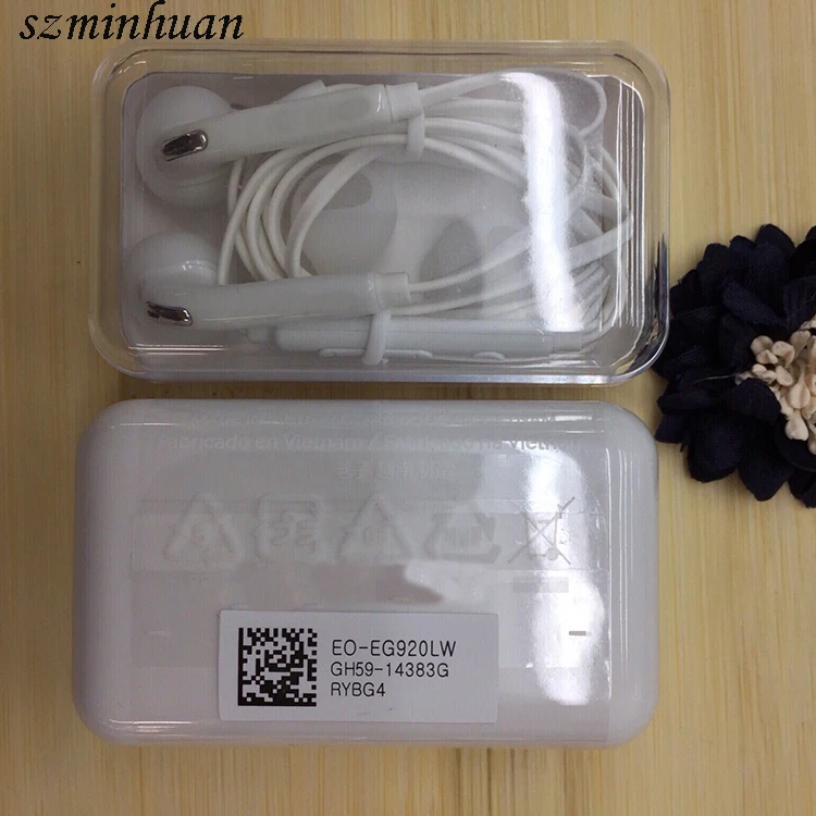 
3.5mm Original 1:1 S6 Handsfree 110cm In-ear Wired Handfree Headphones Earbuds Earpieces Earphone With Mic For Samsung 