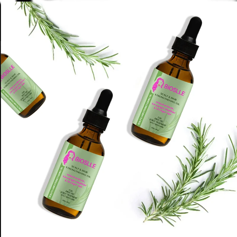 private label customised natural formula hair care essential oil growth loss treatment mint rosemary strengthening scalp oil
