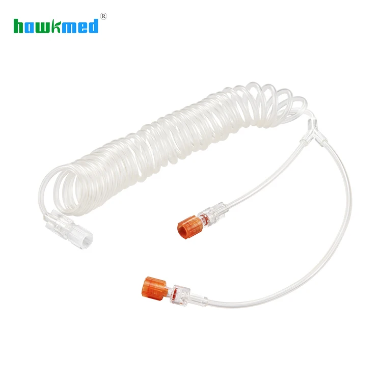 Hawkmed Disposable High Pressure Radiographic Syringe Puncture Pipette Connection Tube