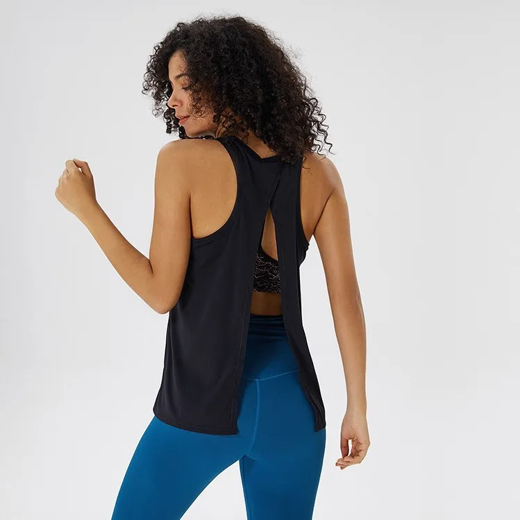 
Nylon and Spandex Tank Top for Women Gym Sports Wear Yoga Workout Tops Naked Sensation B337 