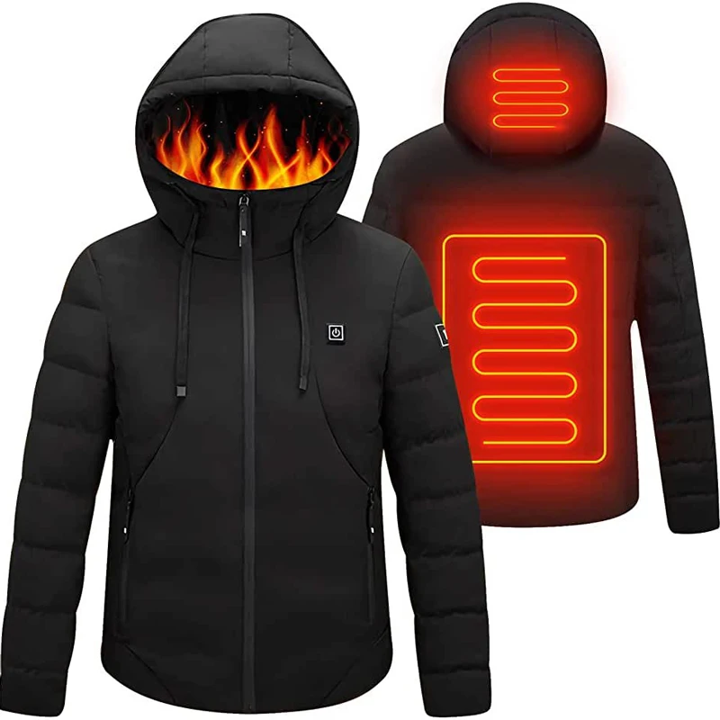 2 Zones Electric coat heater 5v slim fit heated jacket heat coat jacket women heated jacket women