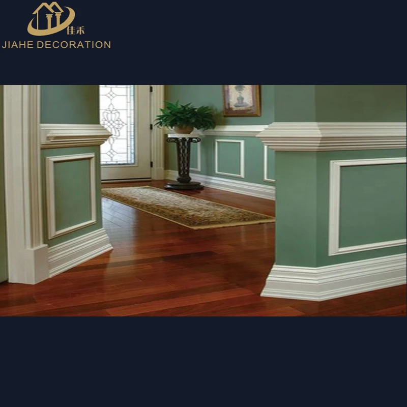 
damp proof anti crack polyurethane panel moulding chair rails and wainscoting manufactory 