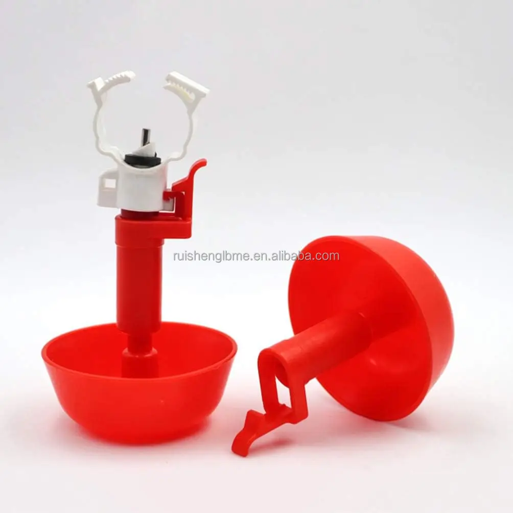 Automatic Chicken Waterer for Baby Chicks Bird Water Drinking Cup Poultry Water Cups Poultry Waterer Automatic Red Tool RS-58