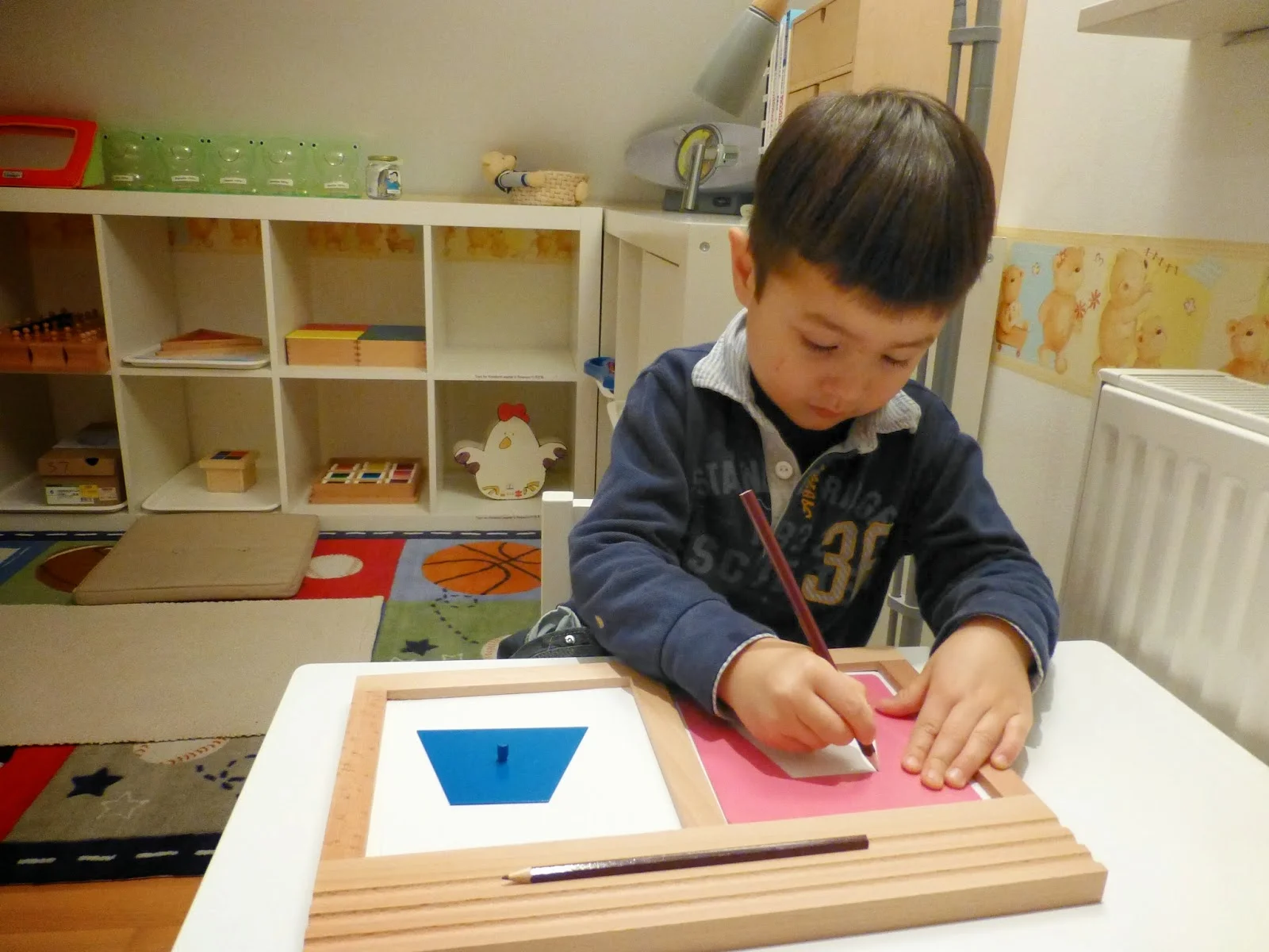 Montessori Toys Language Material Montessori Metal Insets Tracing Tray For Kids Toys