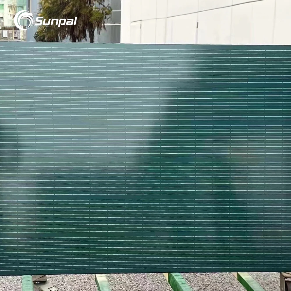 Sunpal Фотоэлектрические красные солнечные панели 380W N Type Topcon моно кремниевый панно Solaire Bipv Pv модуль