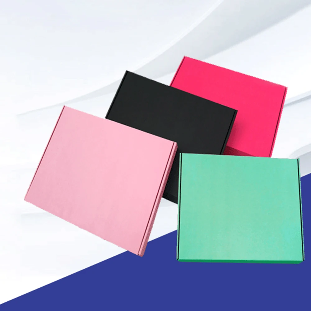 Custom Shipping Package Pink Box Private Label Express Packing Box Fashion Jewelry Makeup Clothing Packing Box