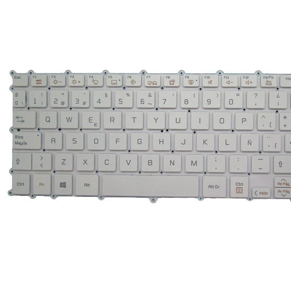 Клавиатура для ноутбука LG 15Z980 15ZD980 SG-90930-2EA SN3870BL1 Испания SP белый без рамки с подсветкой