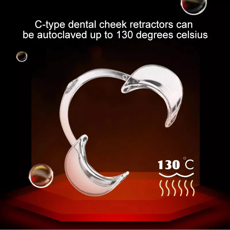 Dental Mouth Gag Dental Medical C Shape Teeth Whitening Mouth Opener Silicone Dental Cheek Retractor Mouth Prop Opener