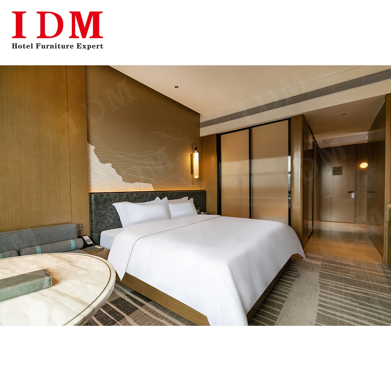 Professional Custom Modern Design Wooden Hotel Furniture Set 5-Star Luxury Hotel Room Lobby Bedroom Furniture with Free Design