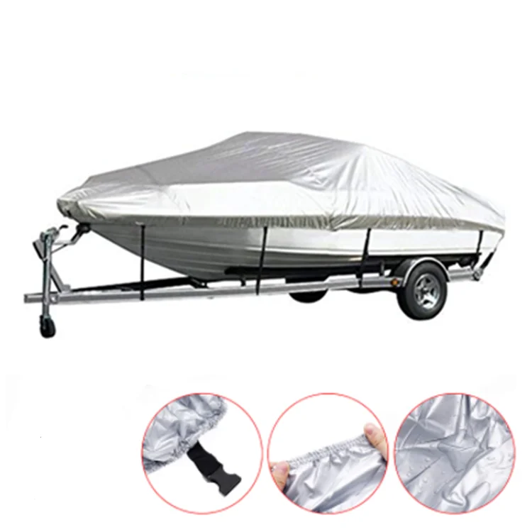 20-22FT lightweight waterproof 210D trailerable universal Boat Cover for V-Hull Runabouts and Bass Boats