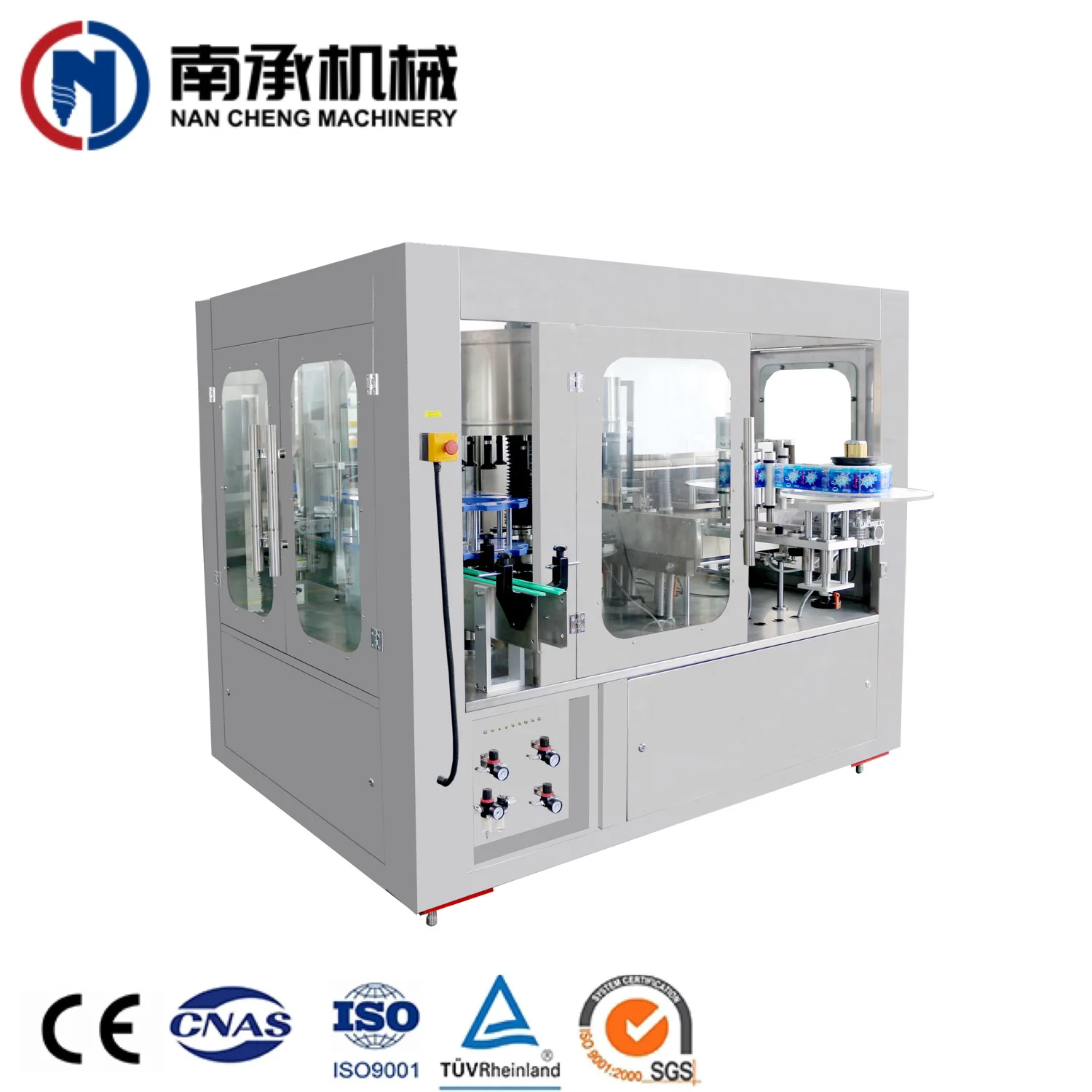 Automatic plastic square bottle OPP hot melt adhesive labeling machine