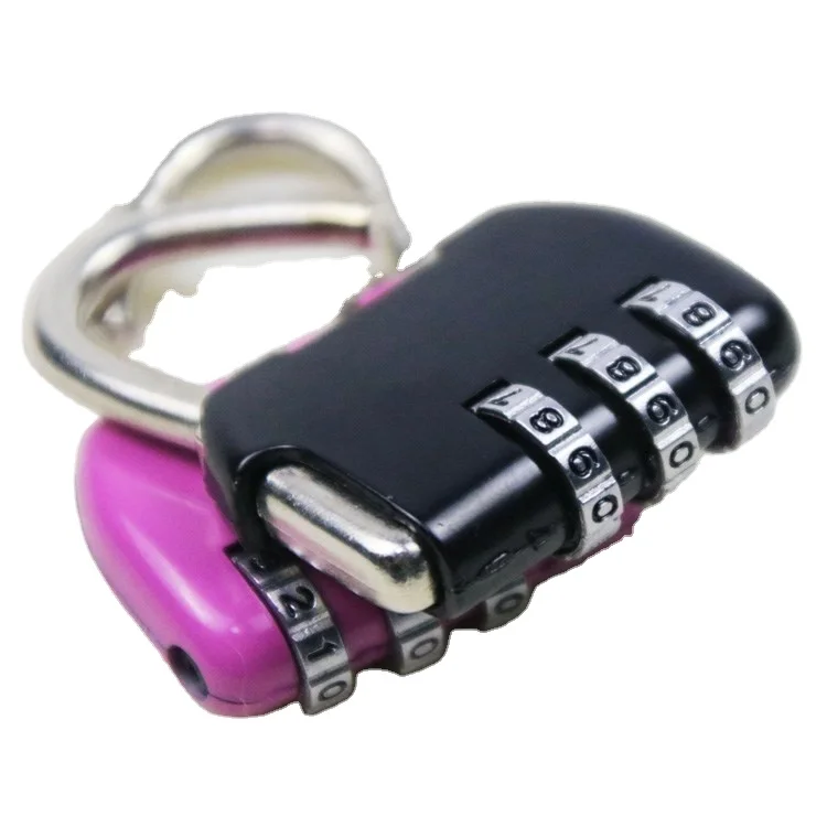 
ordinary password lock small padlock cabinet lock suitcase backpack zipper lock 