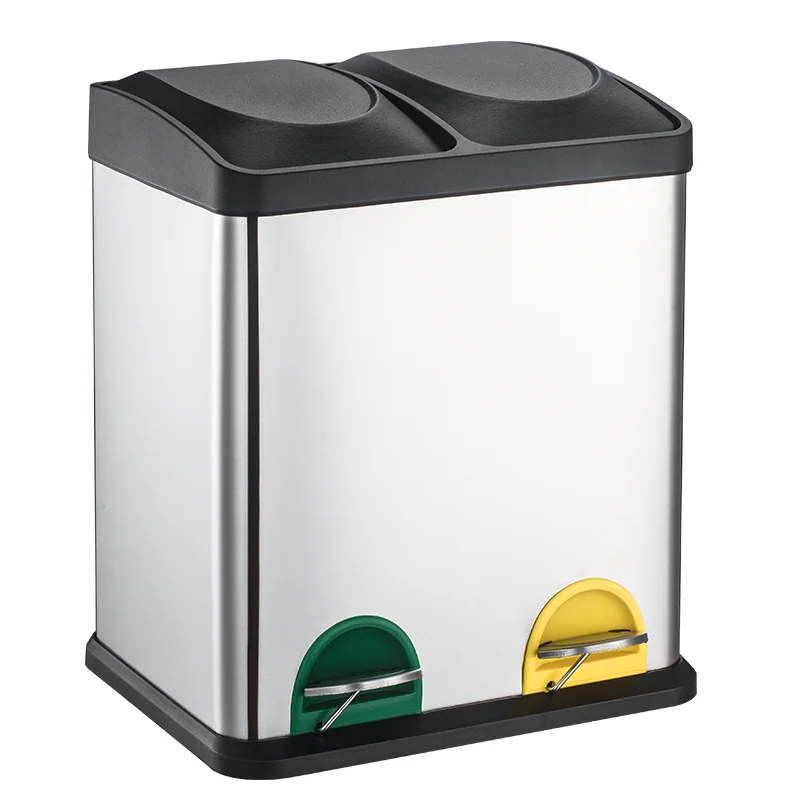 
Factory Price 16L Recyclable Trash Bin Stainless Steel Mini Garbage Cans for Promotion 