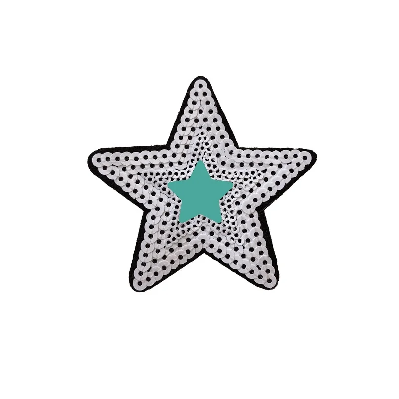 Nuesafe Custom Patch Sublimation Colorful Punch Needle Coaster Custom Pattern Patch Star Embroidered Patches