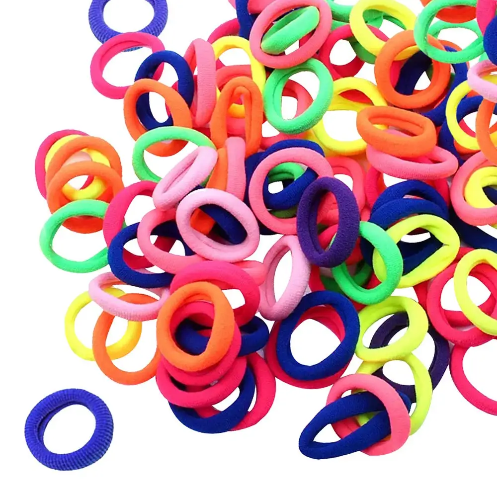 One Size Fits All 200 Pack Bulk Super Soft Stretchy DIY Nylon Decorative Headbands Hair Bands Hair Bands for Baby Girls
