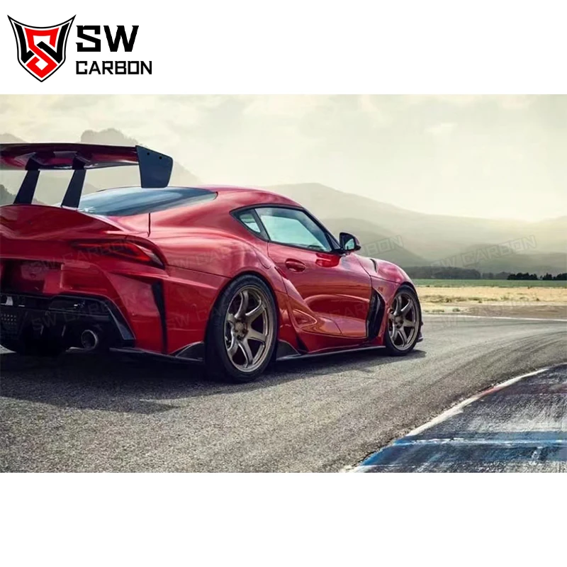 Carbon Fiber Vol Style Rear Spoiler for Toyota Supra GR A90 A91 MK5 MKV Trunk Lip Rear Splitter Diffuser Body Kit