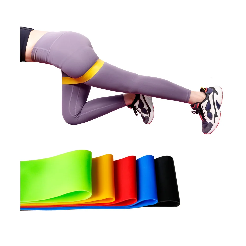 New Color Power Latex Elastic Loop Band Home Hip Leg Thigh Arm Chest body Home Gym Exercise Bands Latex Ring Tension Ring