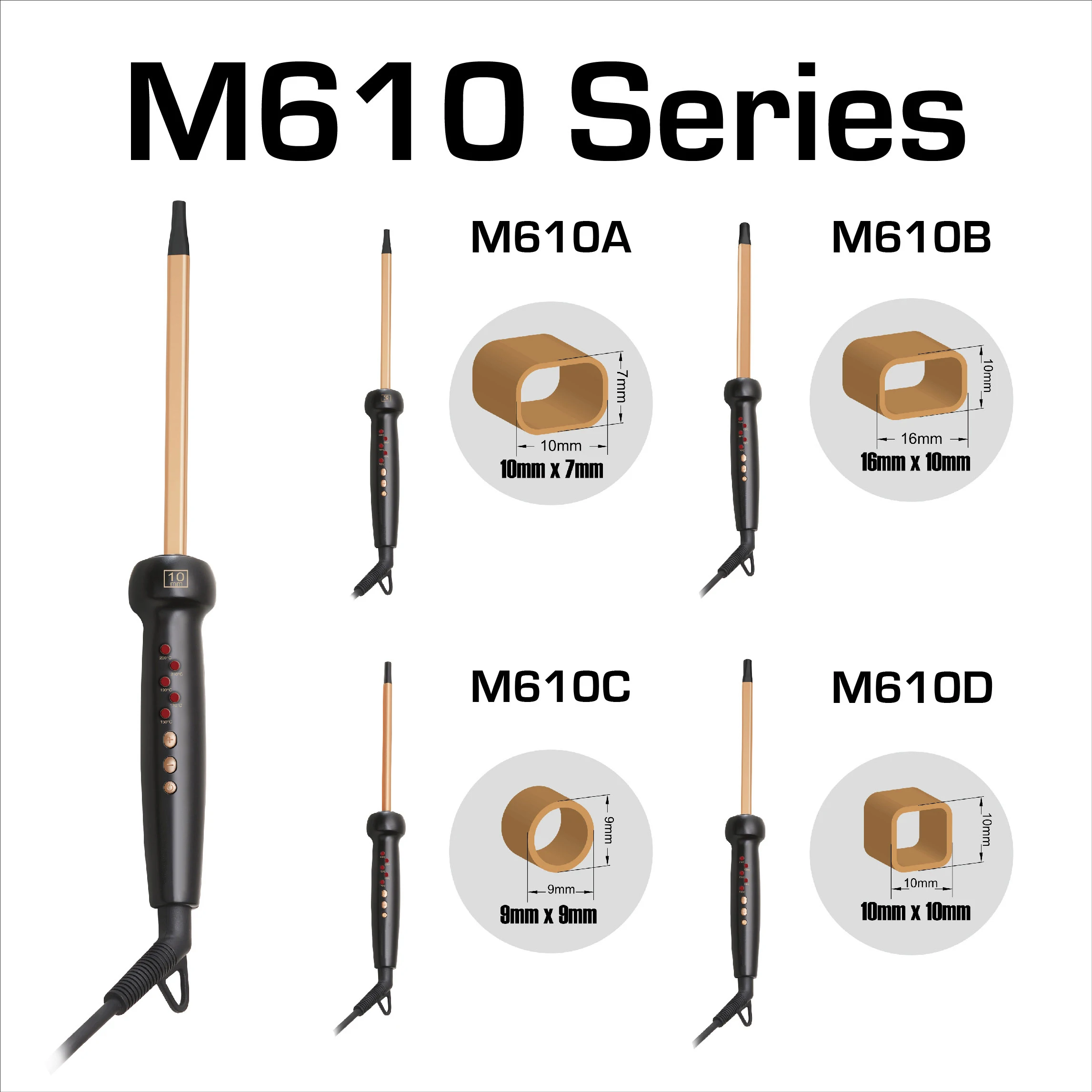 Professional Ceramic Mini Hair Fluffy Pencil Flat Iron Hair Curler