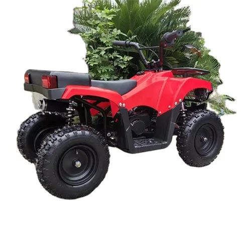 Kids ATV 4 Wheeler, 12V Ride on Toy Car Can-am Quad Electric Vehicles with Remote Control LED Lights, Spring Suspension