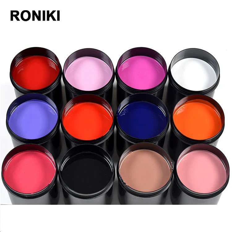 RONIKI nail supplies Custom Soak Off color Uv Gel OEM Kilogram Raw Material Gel Nail Polish bulk