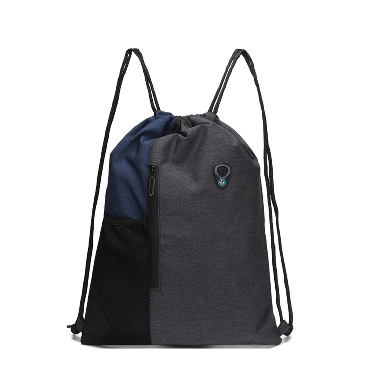 Unisex High Quality Gym Bag With Headphone Jack Waterproof Foldable Drawstring Backpack