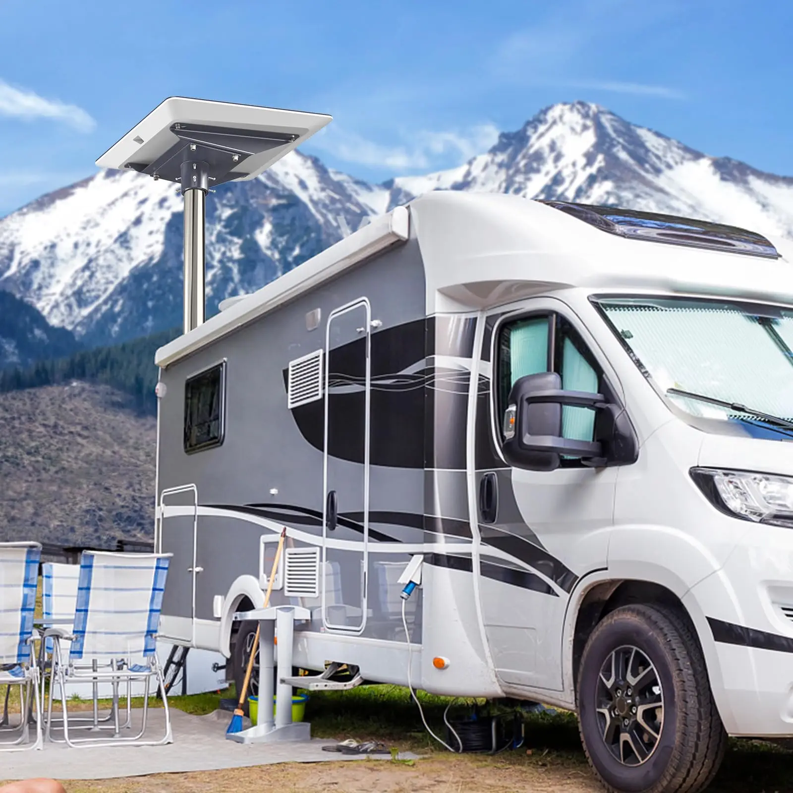 Starlink Flat High Performance Pipe Adapter with Pole Roof Mount Options Starlink Internet Kit Satellite Premium Mounting Kit