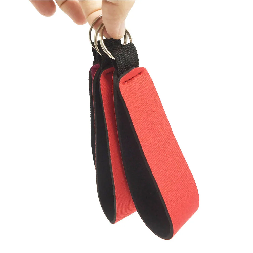 Swim float bracelet car key pendant Blank neoprene keychain
