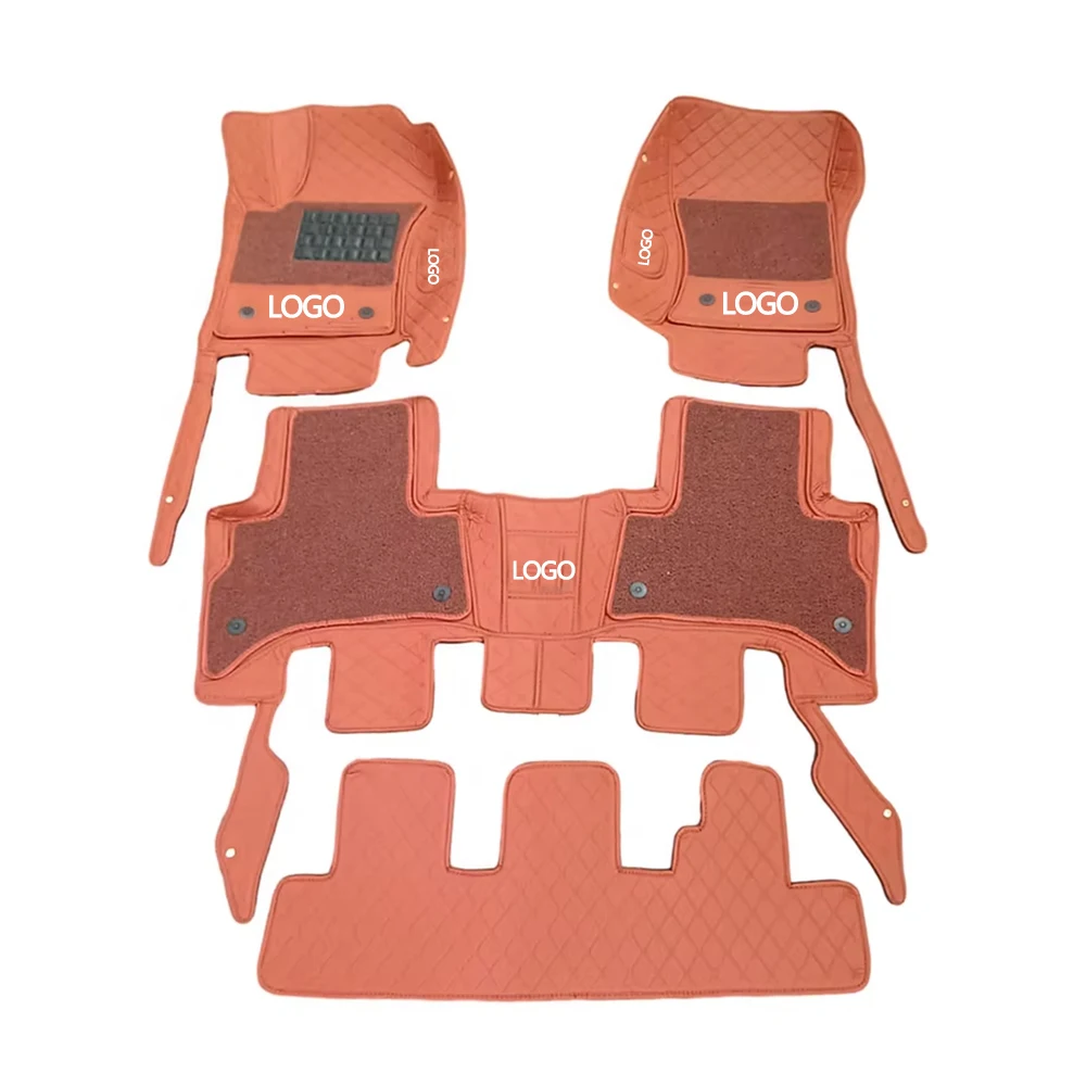 Hot Selling Luxury Hand Sewn 7D Car Mats Waterproof Protect Car Floor Mat Use for PRADO 2012