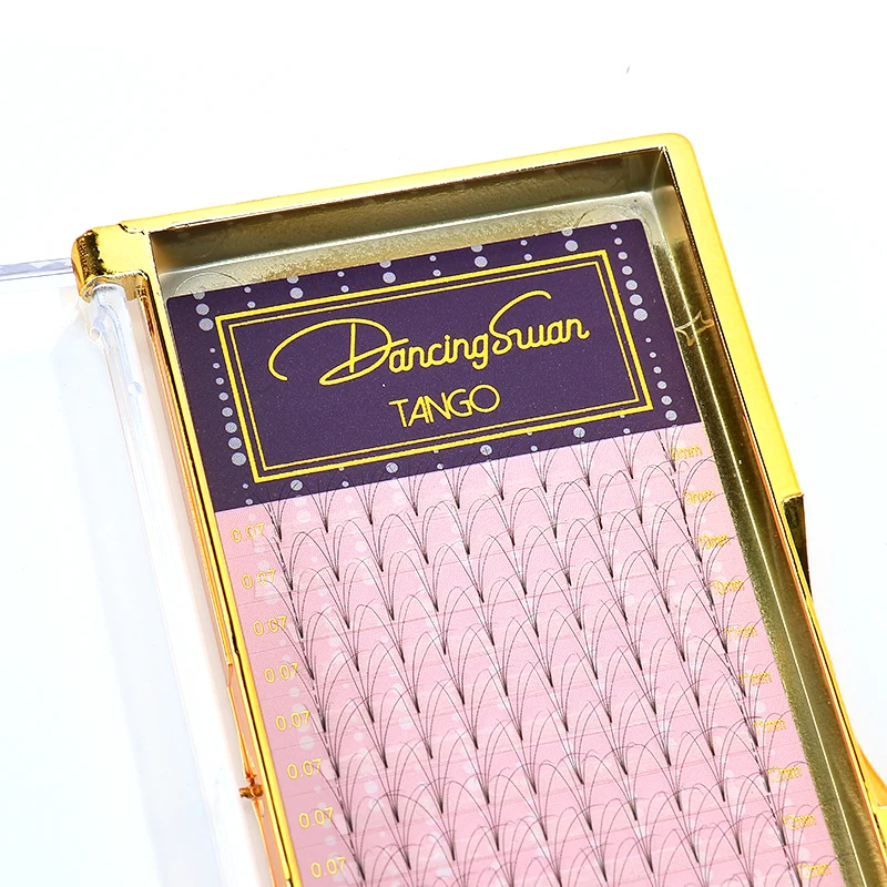 20 mm soft short premade volume eyelash extensions premade fans korean pbt lash