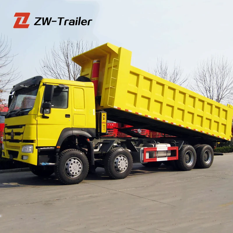  Китайский сверхмощный 8x4 Новый Желтый самосвал Howo