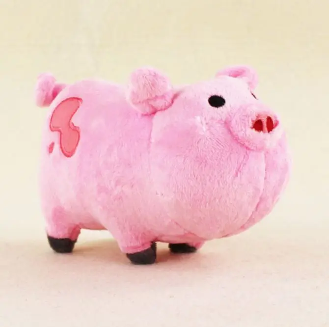 18cm Gravity Falls  Plush stuffed soft Pink Pepa Pig Waddles Toy