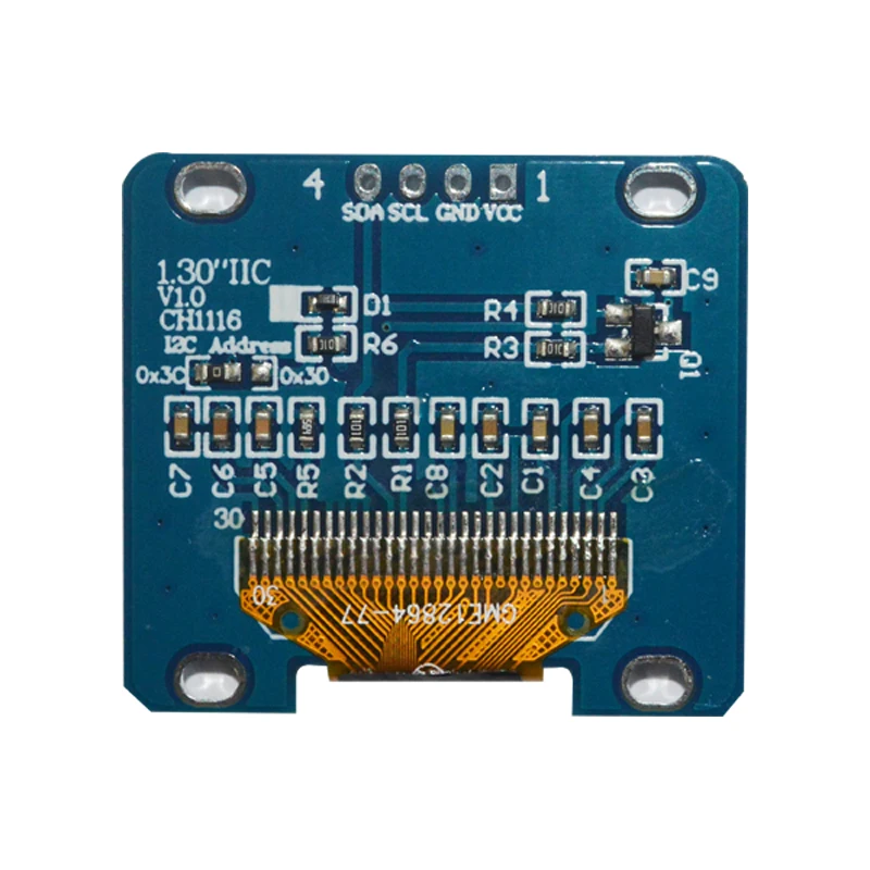GoldenMorning белый цвет CH1116 4p I2C IIC 128x64 1,3 дюймов OLED модуль OLED дисплей микродисплей
