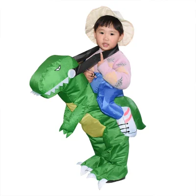 Factory Price T-rex Costume Inflatable Dinosaur Latex Body Inflation Suits Dragon Inflatable Dinosaur Costume For Kids